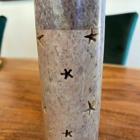 Soapstone Incense Burner 12in High Decorative Celestial Zodiac Moon Sun Marble - Picture 10 of 16